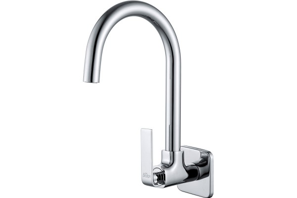 Wall-mounted cold kitchen tap